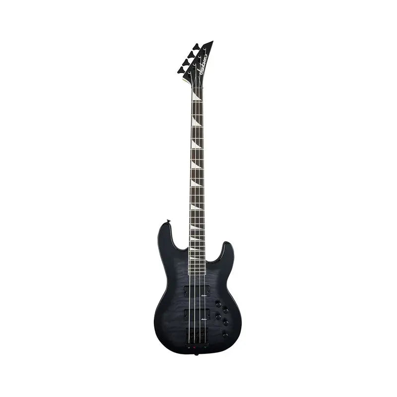 Jackson JS3Q Concert Bass Guitar, Amaranth FB, Transparent Black Burst
