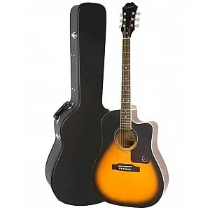 EPIPHONE AJ210CE Deluxe 6 String RH Acoustic Electric Guitar with Case