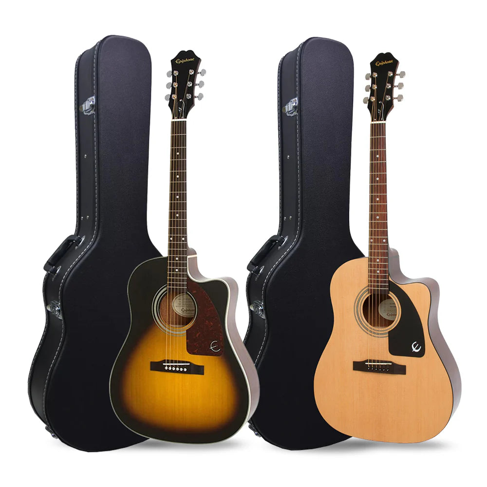 EPIPHONE AJ210CE Deluxe 6 String RH Acoustic Electric Guitar with Case