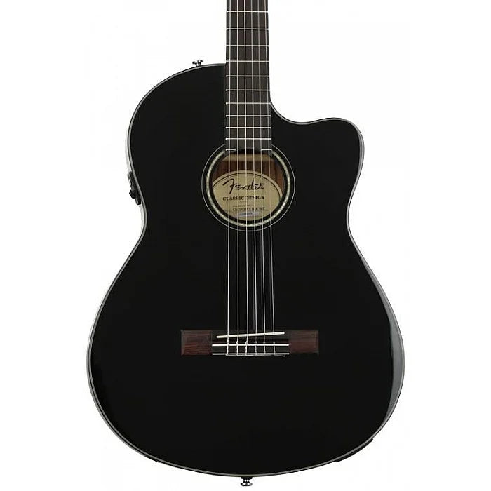 FENDER CN140 SCE Nylon Black Acoustic Electric Guitar
