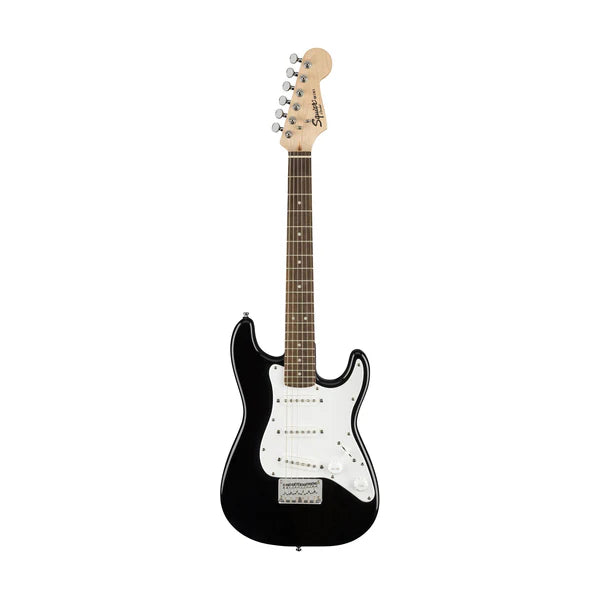 Squier Mini Stratocaster Laurel FB Electric Guitar, Black