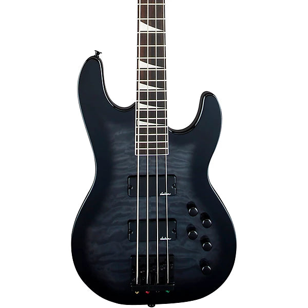 Jackson JS3Q Concert Bass Guitar, Amaranth FB, Transparent Black Burst