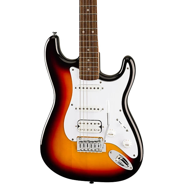 Squier Affinity Series Stratocaster Electric Guitar, Laurel FB, 3-Color Sunburst