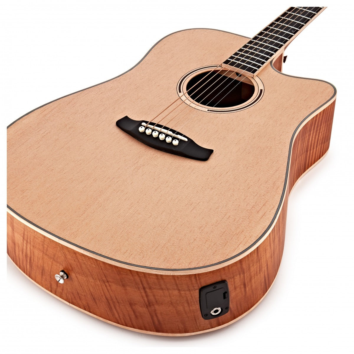 Tanglewood DBT DCE FMH Discovery Dreadnought Acoustic Electric Guitar with Bag