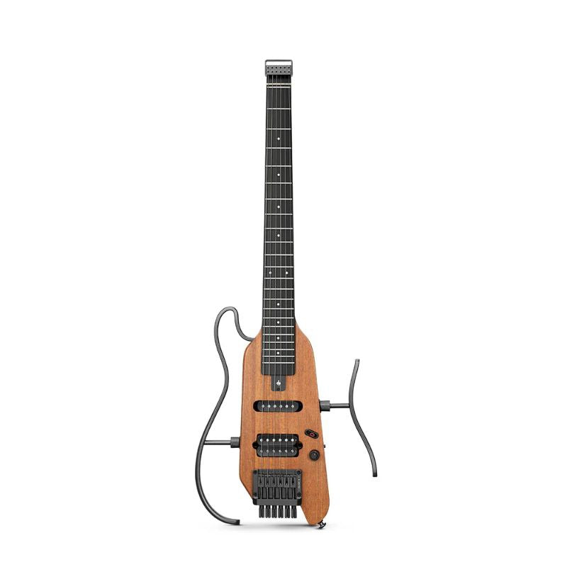 Donner HUSH X Electric Guitar Headless Kit for Travel, Natural